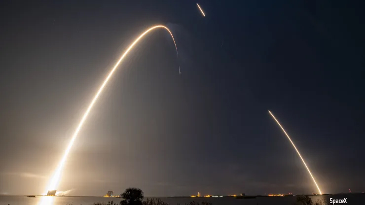 Successful launch of SpaceX rocket carrying MoonNet to the Moon!